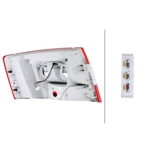 HELLA Heckleuchte 2SK 011 082-101 für SKODA, rechts