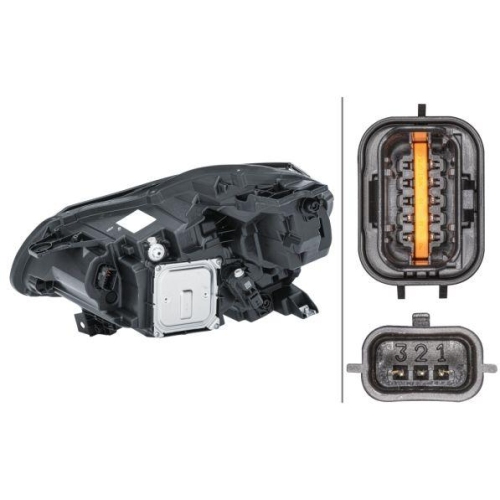 HELLA Hauptscheinwerfer 1LX 013 930-841 für RENAULT, rechts