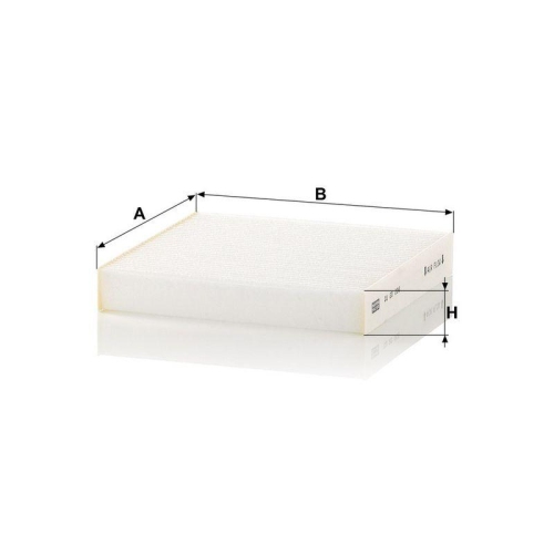 Filter, Innenraumluft MANN-FILTER CU 20 006 f&uuml;r FIAT, unter der Mittelkonsole
