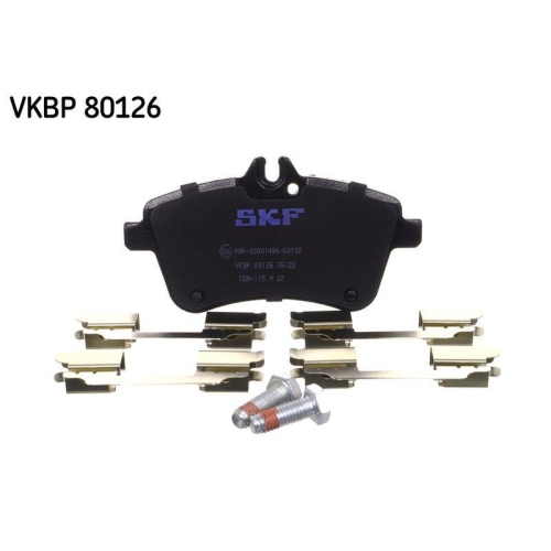 Bremsbelagsatz, Scheibenbremse SKF VKBP 80126 f&uuml;r MERCEDES-BENZ, Vorderachse