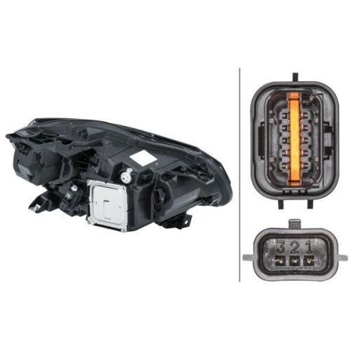 HELLA Hauptscheinwerfer 1LX 013 930-931 für RENAULT, links