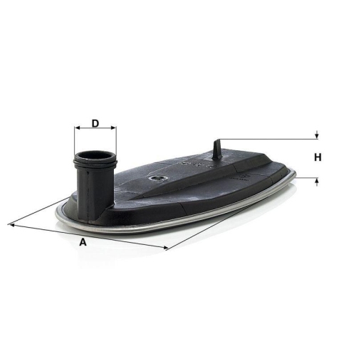 Hydraulikfilter, Automatikgetriebe MANN-FILTER H 182 KIT f&uuml;r CHRYSLER SSANGYONG