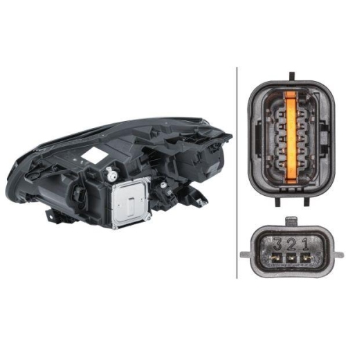 HELLA Hauptscheinwerfer 1LX 013 930-941 für RENAULT, rechts