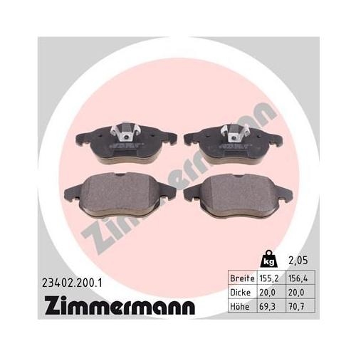 Bremsscheibe ZIMMERMANN 430.1498.20 COAT Z f&uuml;r FIAT OPEL SAAB GENERAL MOTORS