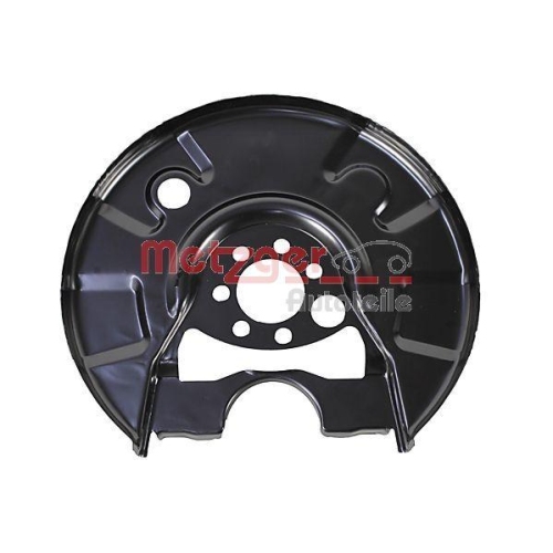 Spritzblech, Bremsscheibe METZGER 6115187 f&uuml;r VAG, Hinterachse links