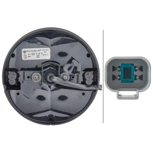 HELLA Heckleuchte 2VA 012 497-161 für KRONE, links, rechts