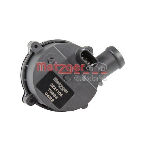 Zusatzwasserpumpe (K&uuml;hlwasserkreislauf) METZGER 2221105 f&uuml;r AUDI SEAT SKODA VW