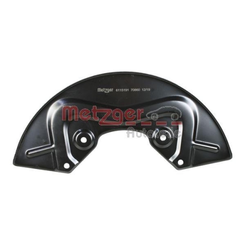 Spritzblech, Bremsscheibe METZGER 6115191 f&uuml;r VAG, Vorderachse links