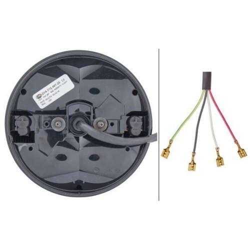 HELLA Heckleuchte 2VA 012 497-251 für, links, rechts