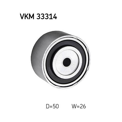 Umlenk-/F&uuml;hrungsrolle, Keilrippenriemen SKF VKM 33314 f&uuml;r CITRO&Euml;N FIAT PEUGEOT