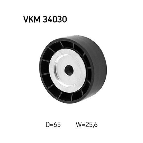 Umlenk-/F&uuml;hrungsrolle, Keilrippenriemen SKF VKM 34030 f&uuml;r CITRO&Euml;N FIAT FORD