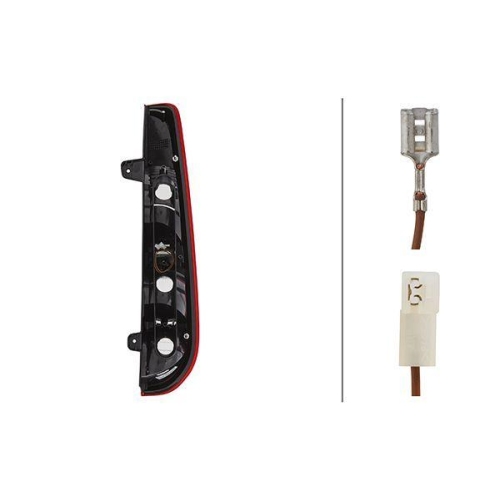 HELLA Heckleuchte 9EL 354 678-051 für FORD, links