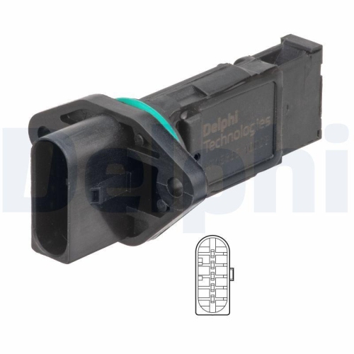 DELPHI AF10385-12B1 Luftmassenmesser f&uuml;r AUDI VW