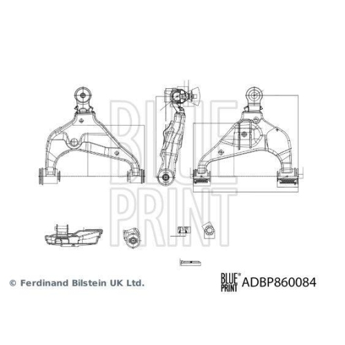 Lenker, Radaufh&auml;ngung BLUE PRINT ADBP860084 f&uuml;r TOYOTA, Vorderachse rechts