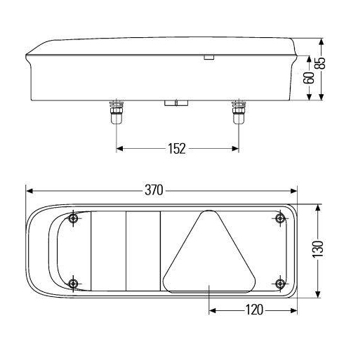 HELLA Heckleuchte 2VP 340 930-011 für DAF SCANIA SCHMITZ CARGOBULL REISCH HOLMER