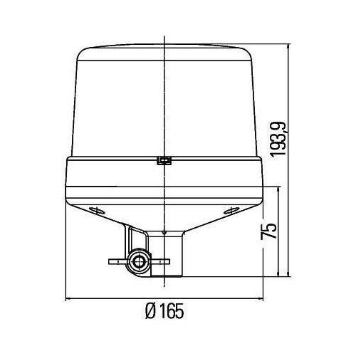 HELLA Rundumkennleuchte 2RL 011 484-111 KL 7000 LED für SCANIA