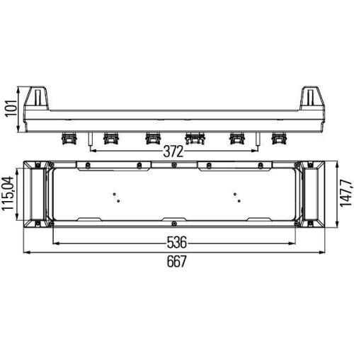 HELLA Verbindungs-/Verteilerstück 8JE 340 060-251 für DAF SCANIA SCHWARZMÜLLER