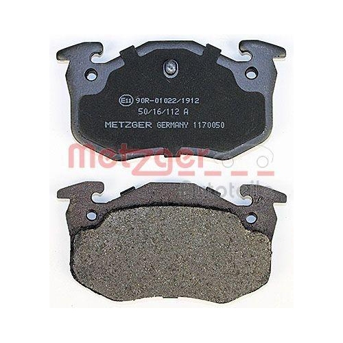 Bremsbelagsatz, Scheibenbremse METZGER 1170050 f&uuml;r CITRO&Euml;N PEUGEOT RENAULT