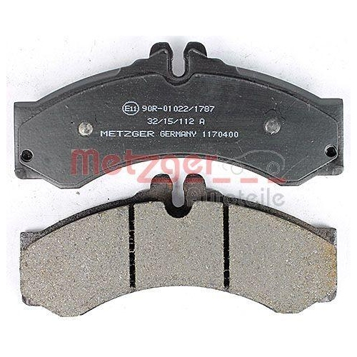 Bremsbelagsatz, Scheibenbremse METZGER 1170400 GREENPARTS f&uuml;r MERCEDES-BENZ VAG