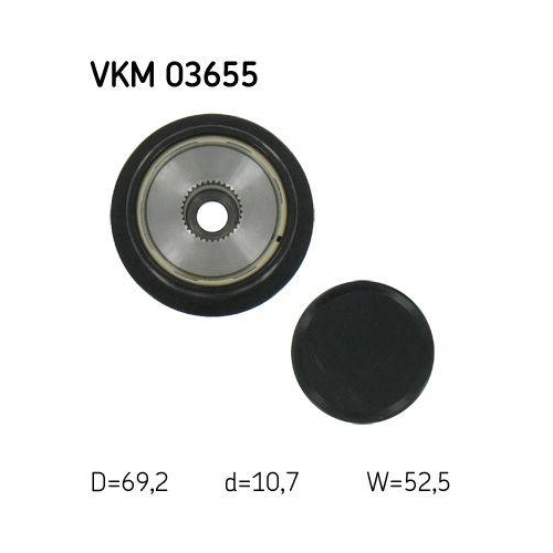 Generatorfreilauf SKF VKM 03655 f&uuml;r VOLVO LAND ROVER