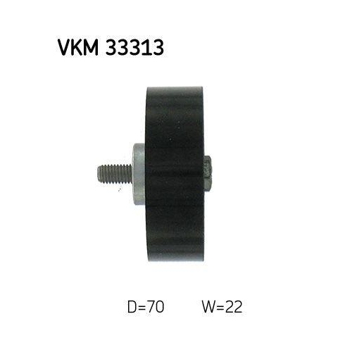 Umlenk-/F&uuml;hrungsrolle, Keilrippenriemen SKF VKM 33313 f&uuml;r CITRO&Euml;N FIAT IVECO