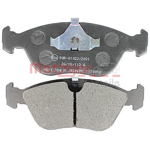 Bremsbelagsatz, Scheibenbremse METZGER 1170012 f&uuml;r VOLVO, Vorderachse