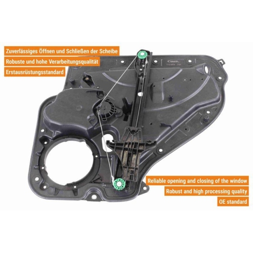 Fensterheber VAICO V10-3474 Green Mobility Parts f&uuml;r SEAT SKODA VW VAG