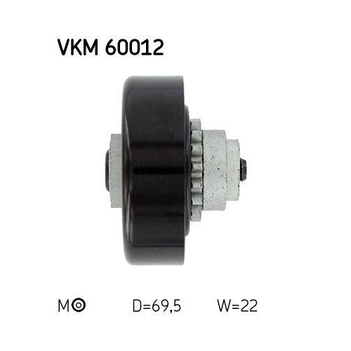 Riemenspanner, Keilrippenriemen SKF VKM 60012 f&uuml;r CHEVROLET