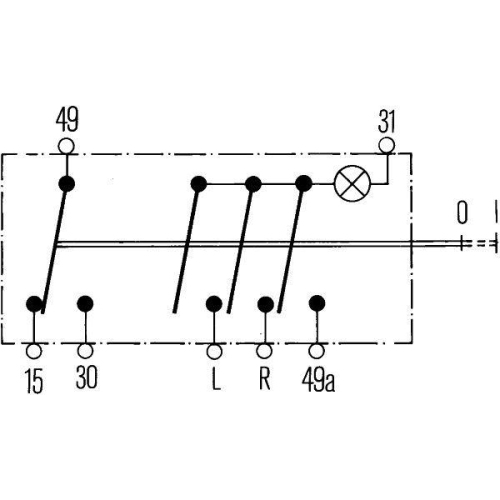 HELLA Warnblinkschalter 6HF 001 579-052 für ATLAS COPCO KOMATSU TEREX