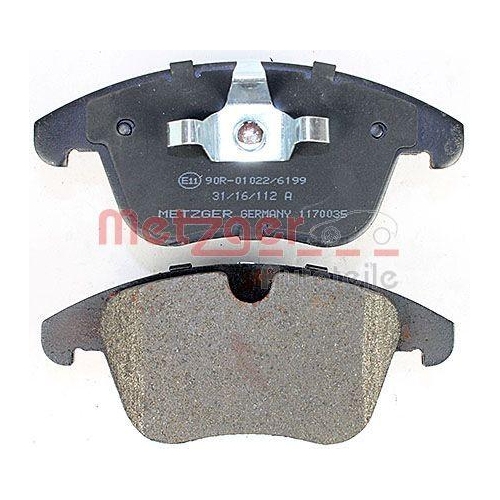 Bremsbelagsatz, Scheibenbremse METZGER 1170035 GREENPARTS f&uuml;r FORD JAGUAR VOLVO