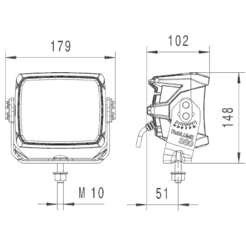 HELLA Fernscheinwerfer 1FA 996 197-151 f&uuml;r, links, rechts