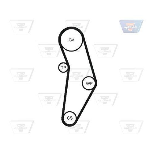 Zahnriemensatz OPTIBELT KT 1253 Optibelt-ZRK KIT für ALFA ROMEO FIAT LANCIA