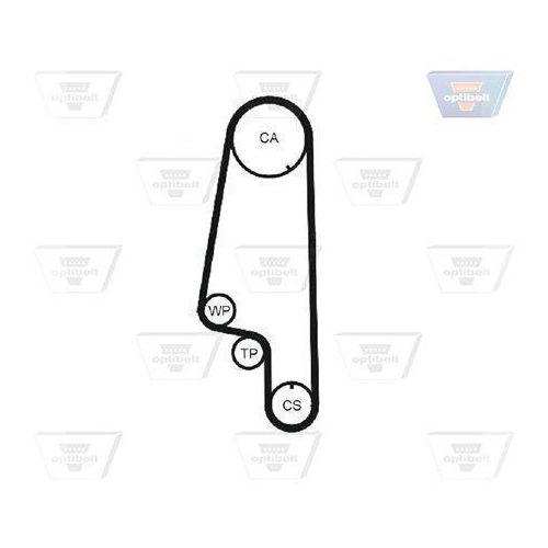 Zahnriemensatz OPTIBELT KT 1285 Optibelt-ZRK KIT für AUDI SEAT SKODA VW