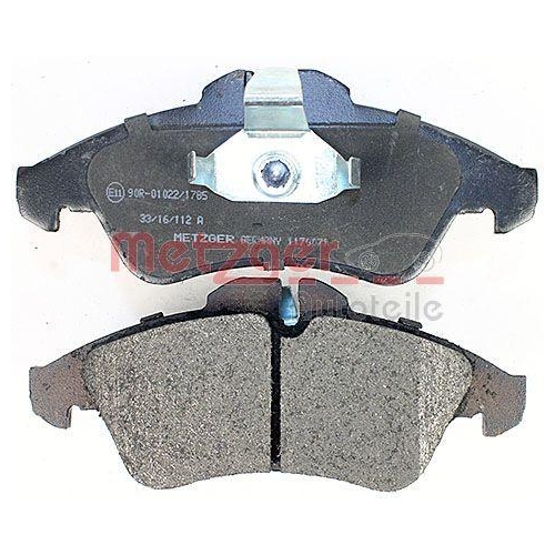 Bremsbelagsatz, Scheibenbremse METZGER 1170071 GREENPARTS f&uuml;r CHRYSLER VAG