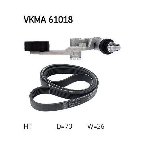 Keilrippenriemensatz SKF VKMA 61018 f&uuml;r HONDA MITSUBISHI NISSAN TOYOTA