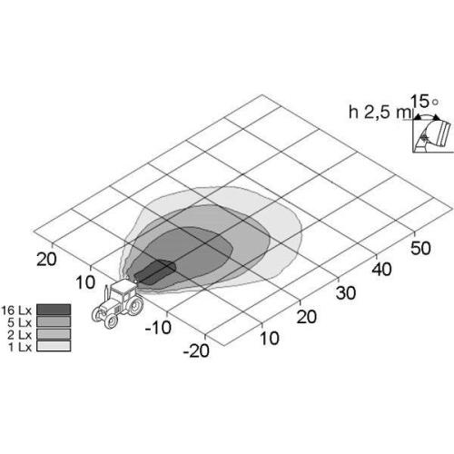 HELLA Arbeitsscheinwerfer 1GM 996 134-271 für FENDT AGCO WEIDEMANN