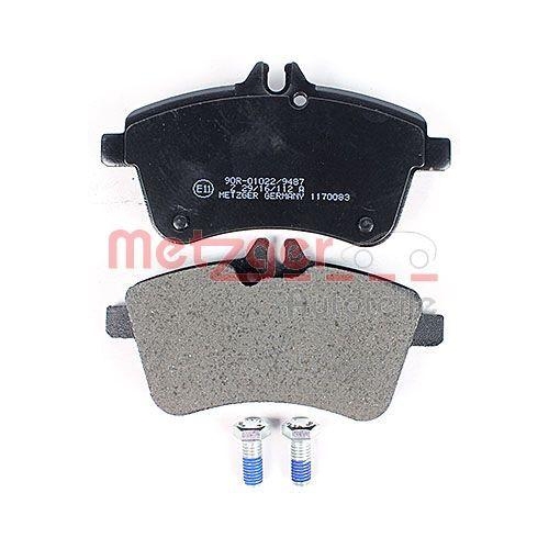 Bremsbelagsatz, Scheibenbremse METZGER 1170083 GREENPARTS f&uuml;r MERCEDES-BENZ