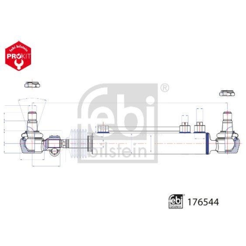 FEBI BILSTEIN Arbeitszylinder, Servolenkung 176544 ProKit f&uuml;r MAN STEYR