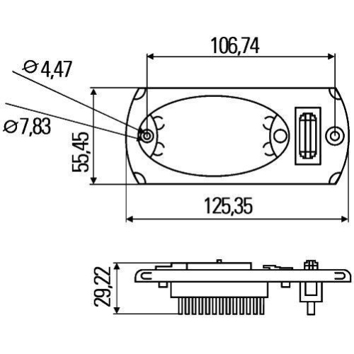 HELLA Innenraumleuchte 2JA 343 570-051 für AEBI IVECO CLAAS REFORM YANMAR TEREX