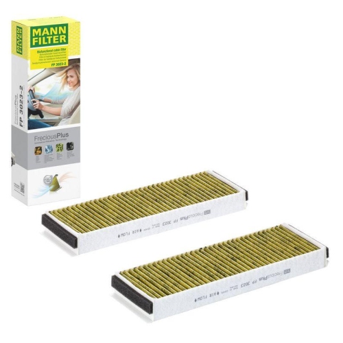 Filter, Innenraumluft MANN-FILTER FP 3023-2 FreciousPlus f&uuml;r VAG