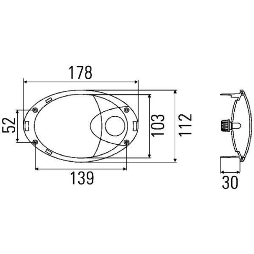 HELLA Innenraumleuchte 2JA 009 294-001 für, Innenraum