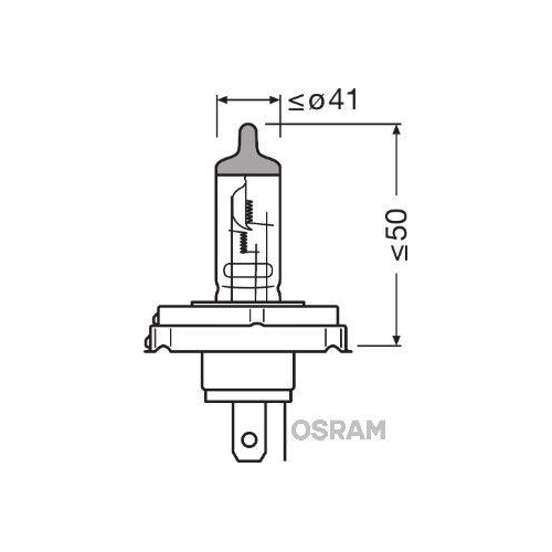 Glühlampe, Fernscheinwerfer ams-OSRAM 64183 ORIGINAL für