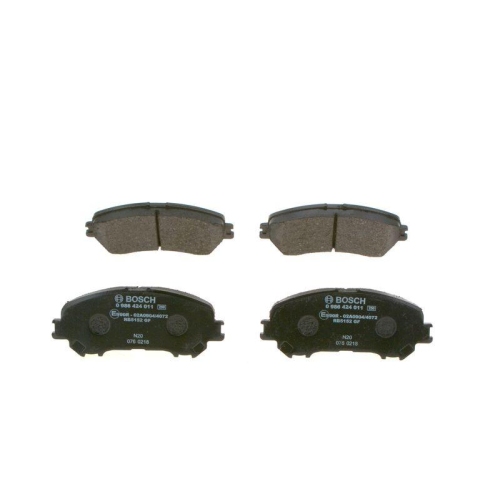 Bremsbelagsatz, Scheibenbremse BOSCH 0 986 424 011 f&uuml;r NISSAN RENAULT DACIA