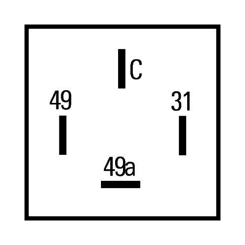 HELLA Blinkgeber 4DW 009 492-011 für MERCEDES-BENZ SCANIA EVOBUS GOLDHOFER VDL