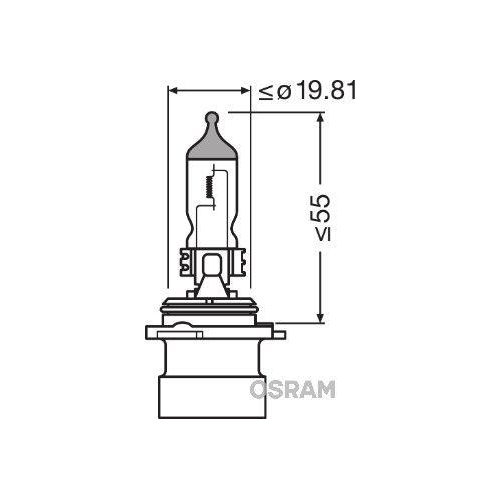 Gl&uuml;hlampe, Abbiegescheinwerfer ams-OSRAM 9006XS ORIGINAL f&uuml;r