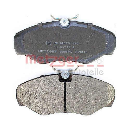 Bremsbelagsatz, Scheibenbremse METZGER 1170110 f&uuml;r NISSAN OPEL RENAULT