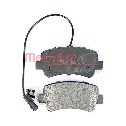 Bremsbelagsatz, Scheibenbremse METZGER 1170111 GREENPARTS f&uuml;r NISSAN OPEL