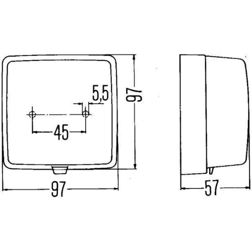 HELLA Nebelschlussleuchte 2NE 003 315-011 für AEBI DAF MERCEDES-BENZ SCANIA FAUN