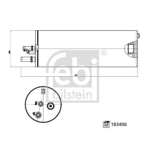 FEBI BILSTEIN Kraftstofffilter 183406 f&uuml;r VW