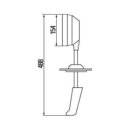 HELLA Suchscheinwerfer 1H5 998 502-022 f&uuml;r LIEBHERR MAFI